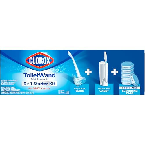 Clorox ToiletWand Toilet Cleaning Kit, ToiletWand, Caddy and 6 Refills, Pack of 6 (Pack May Vary) | Amazon (US)