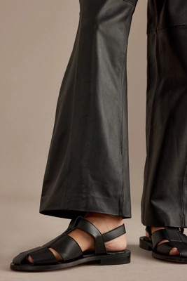 Maeve Wide-Banded Leather Fisherman Sandals | Anthropologie (UK)