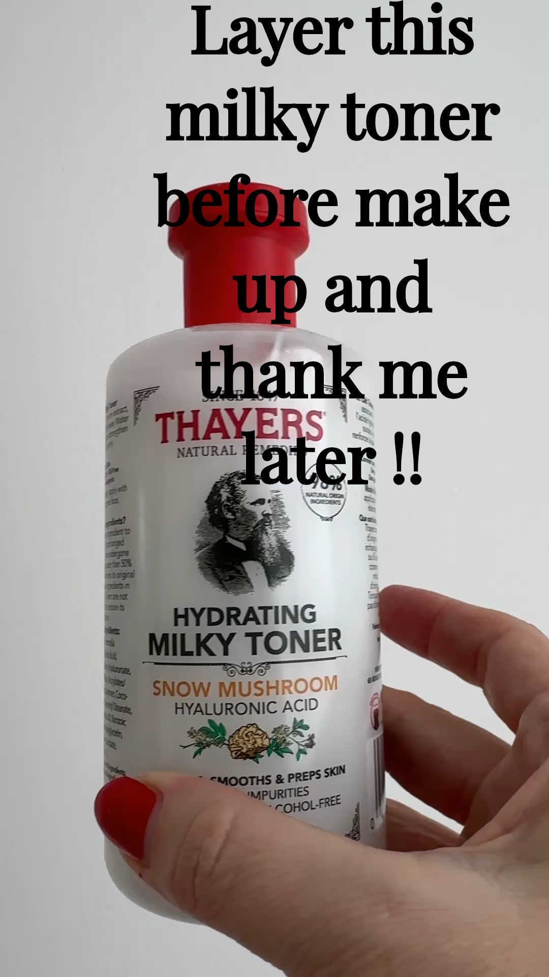This milky toner applied before make up or mix in a slight very slight bit to your foundation will be a game changer . 

#LTKspring #LTKover50style #LTKgiftguide
