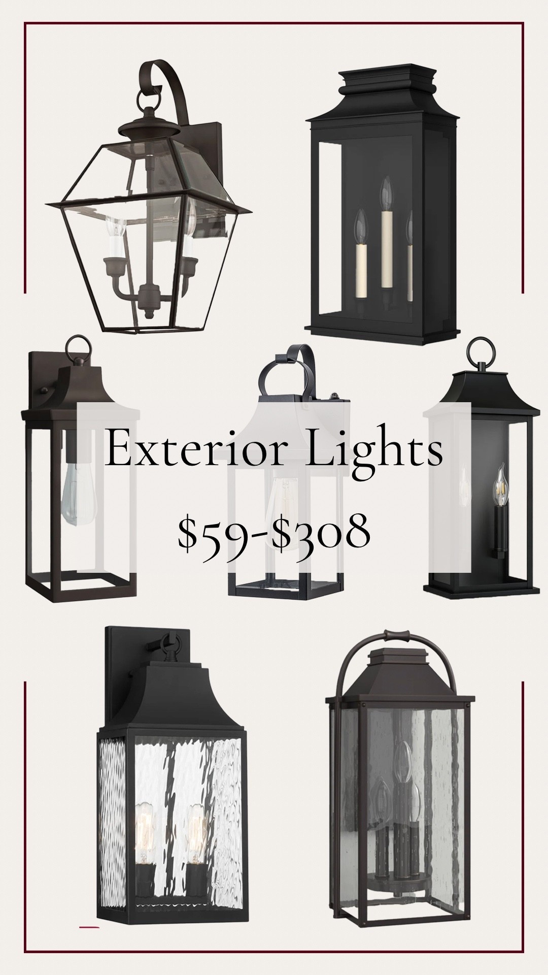 Exterior lighting $59-$308

#LTKHome