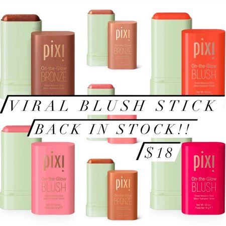 These Pixi Blush & Bronzer sticks went viral and while they’re still out in some stores, they’re fully back in stock online!!  I grabbed 3!!

Stick blush, stick bronzer, hydrated, beach vacay, makeup hack, cream blush, cream bronzer, pixi cosmetics, beauty finds, makeup tips.

#TargetFinds #Target #Makeup #Beauty #BeautyTips #Beautiful #PixiBlush #PixiBronzer

#LTKsalealert #LTKstyletip #LTKbeauty