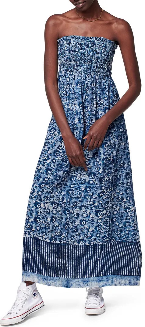 Margarita Strapless Linen Maxi Dress | Nordstrom