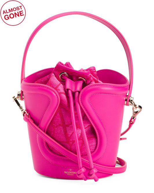 Made In Italy Leather Bucket Bag | TJ Maxx