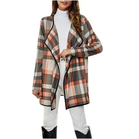 TZNBGO Shackets For Fall Fashion Women Winter Coats For Womens Jacket Women Long Sleeve T-Shirt Open | Walmart (US)