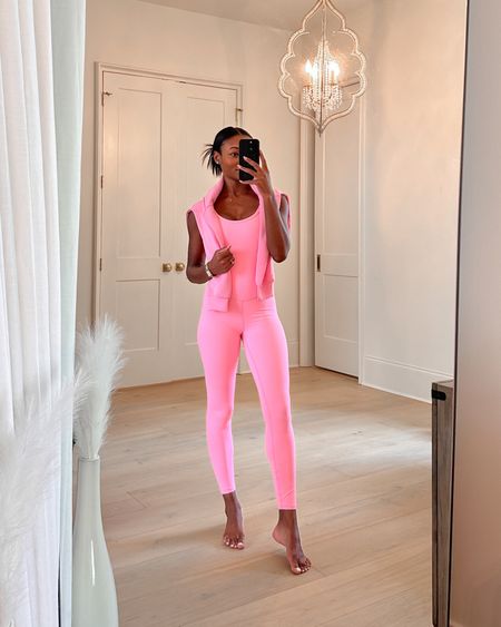 #ad Love a pink moment! This pink bodysuit and pullover are so cute and perfect for pilates! The color is just as bright in person! 🩷 @target @TargetStyle #TargetStyle #TargetPartner 


#LTKfitness #LTKfindsunder50 #LTKMostLoved