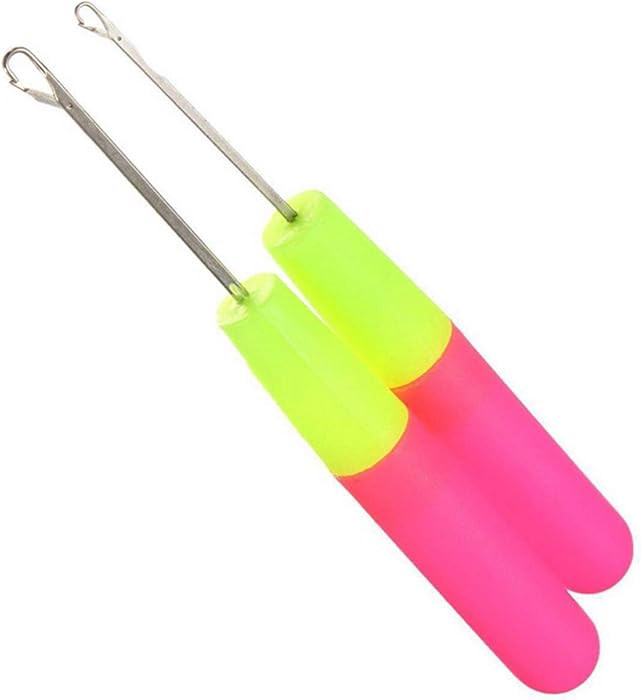 2Pcs Latch Hook Tool, Latch Hook Crochet Needle for Micro Braids, Hair Extension, Feather and Car... | Amazon (US)
