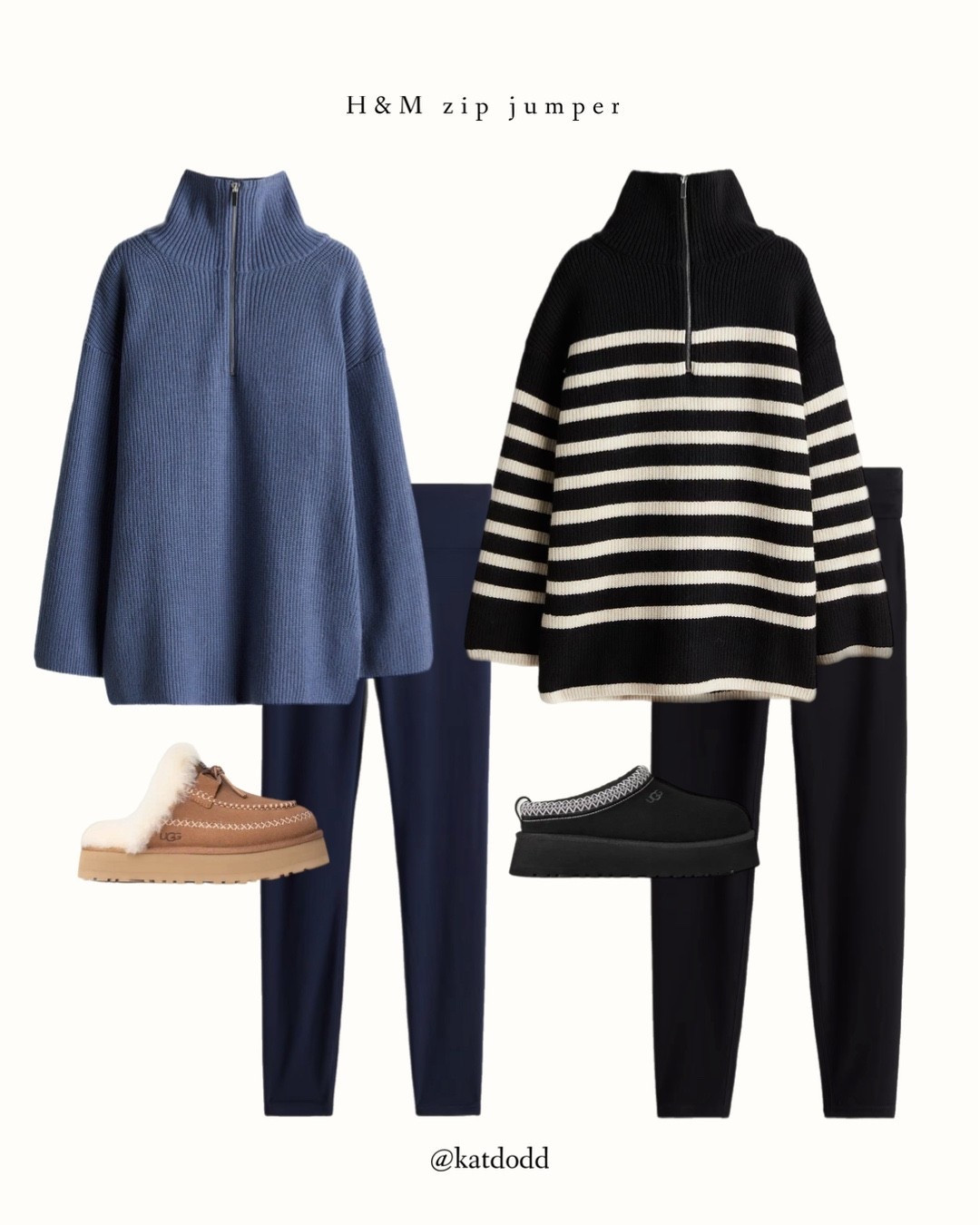 H&M sale half zip jumpers 🤍 I am loving the Ugg slippers too!!!



H&M sale half zip jumper outfit inspo Ugg slippers leggings blue black cosy outfit Ugg tasman alpine 

#LTKstyletip #LTKuk #LTKautumn