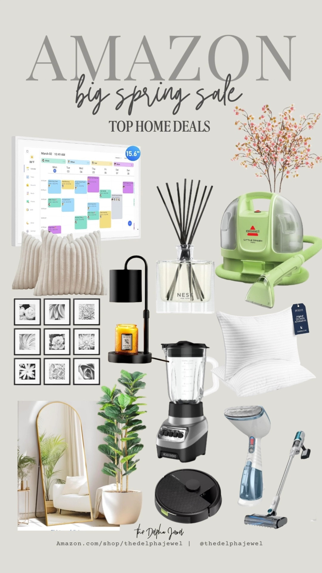 ‼️Amazon Big Spring Sale - Top home deals ‼️ up to 55% off my picks! 

Digital wall calendar, gallery wall frames, diffuser, cherry blossoms, standing floor mirror, candle warmer, pillow covers, Bissell little green mini carpet cleaner, shark cordless vacuum

#LTKSaleAlert #LTKHome