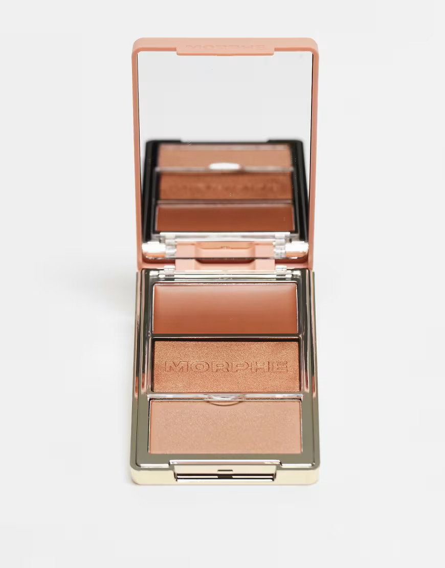 Morphe Cheek Thrills Multi - Finish Face Trio - Sunset Swim-Pink | ASOS (Global)