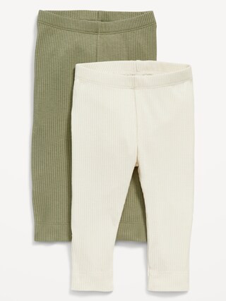 2-Pack Unisex Rib-Knit Leggings for Baby | Old Navy (CA)