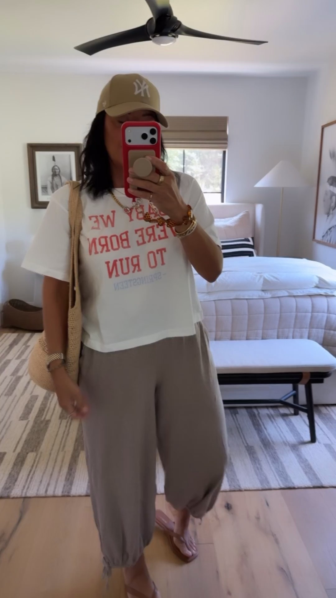 Top size medium, pants size medium (they are oversized), sandals fit tts and I have worn them a ton!

#LTKSaleAlert #LTKMidsize #LTKOver40