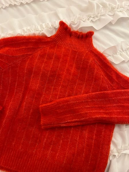 Red sweater, red cardigan, red turtleneck, ruffle neck turtleneck, wool sweater, sezane, French style, Parisienne style, French brand

#LTKtravel #LTKSeasonal #LTKeurope