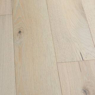 Point Loma French Oak 3/8 in. T x 6.5 in. W Click Lock Wire Brushed Engineered Hardwood Flooring (23.6 sq. ft./case) | The Home Depot