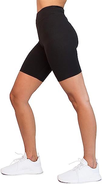 OCOMMO Biker Shorts for Women Waist 3 Inch Thigh Saver Shorts for Under Dresses | Amazon (US)