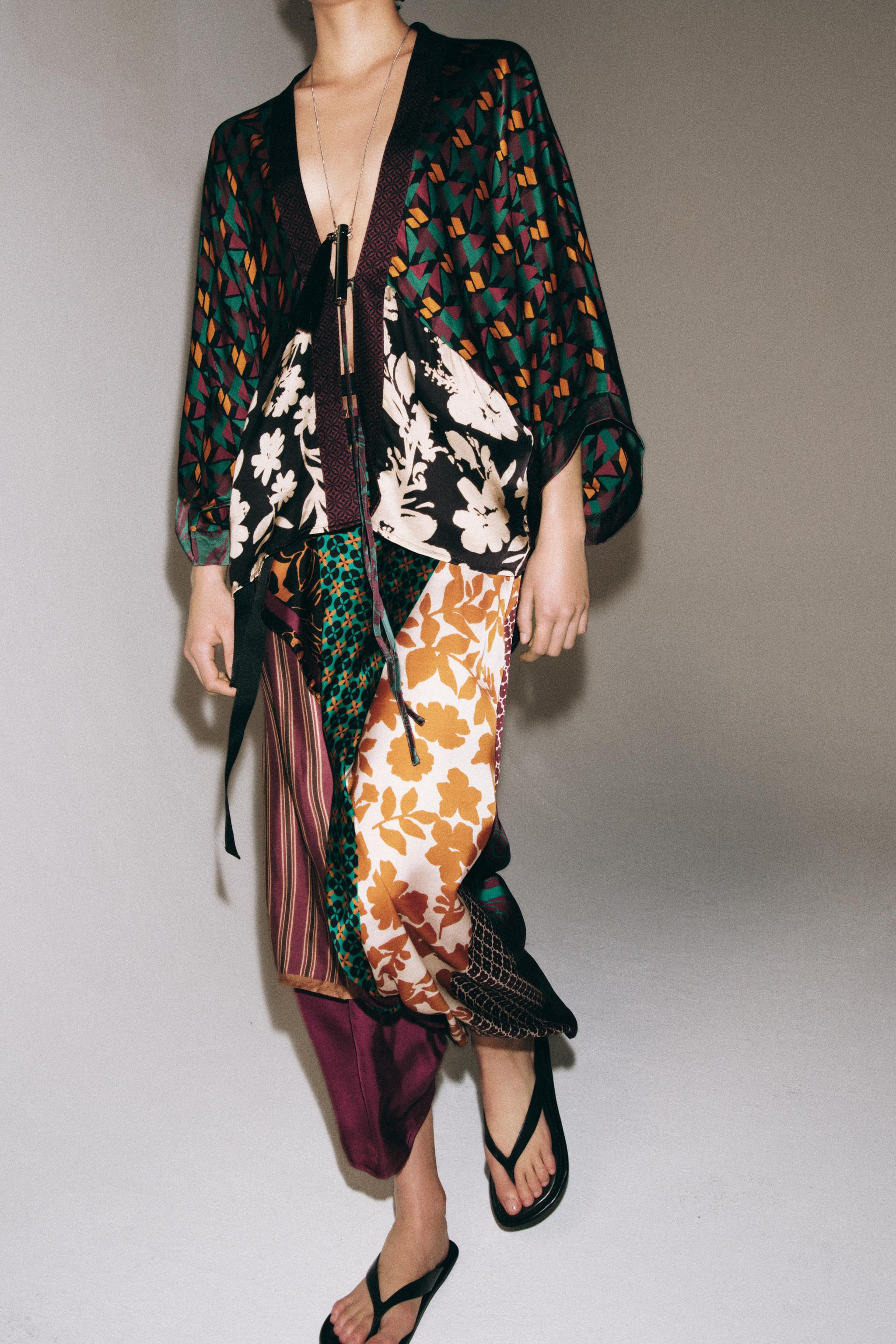 PAREO MIT HALSTUCHMUSTER | Zara DE