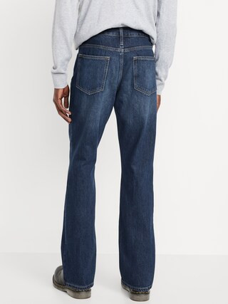 Structured Straight Non-Stretch Jeans | Old Navy (US)