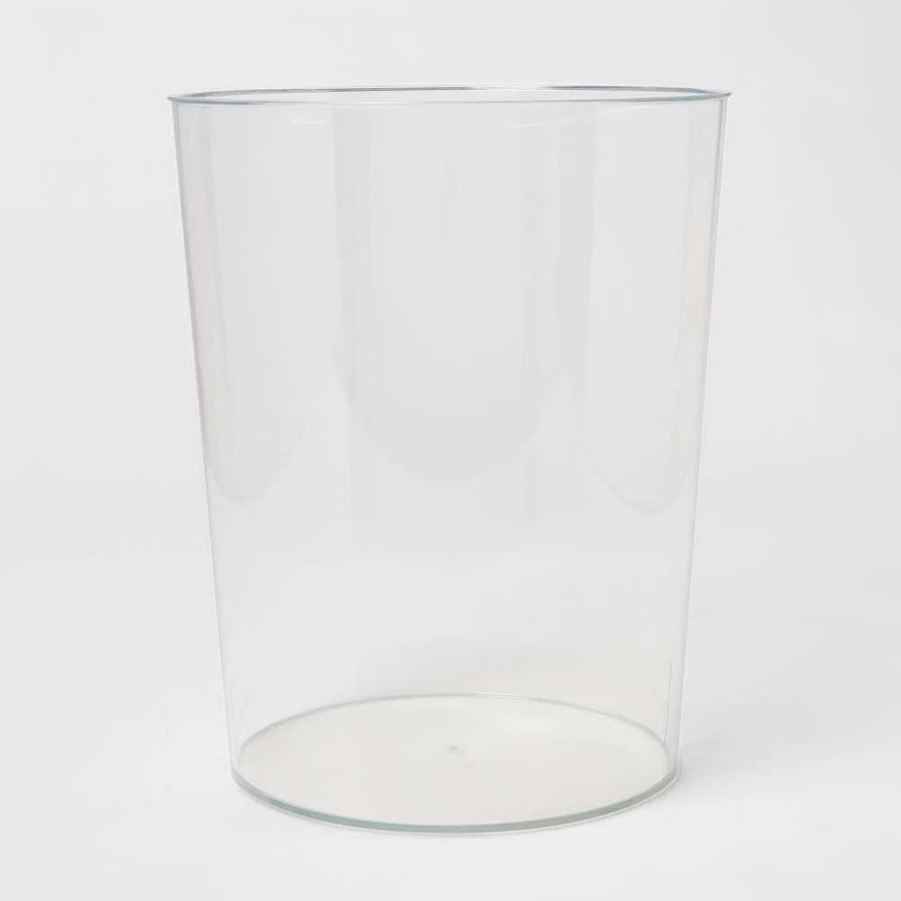 Solid Bathroom Wastebasket Clear - Room Essentials | Target
