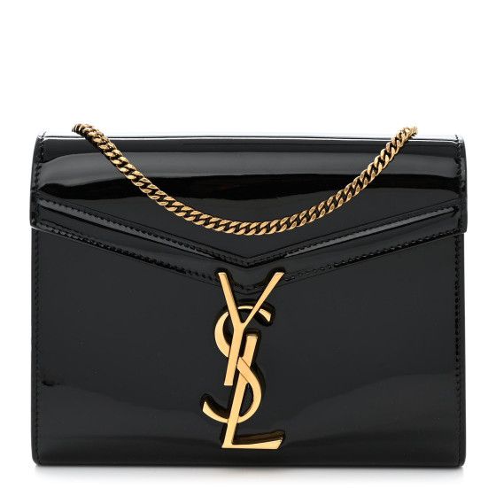 Patent Monogram Cassandra Chain Wallet Black | FASHIONPHILE (US)