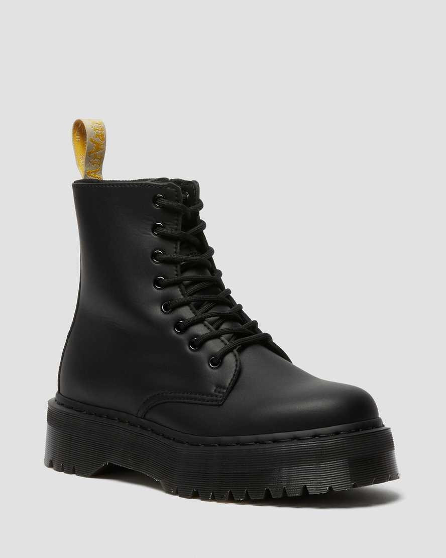 Dr. Martens Jadon II Mono Vegan Platform Boots in Black, Size: 10 | Dr Martens (UK)