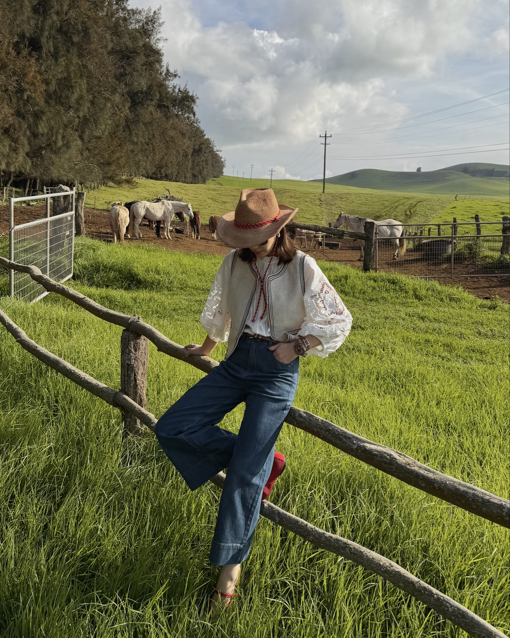 Some outfits just belong in the open field.

shirt - size xs
vest - size xs
jeans - size xs
jacket - size s

#LTKsummer #LTKtravel #LTKpetite