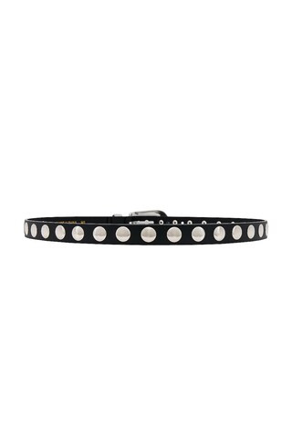 petit moments Phoenix Belt With Disc Studs in Black & Polished Silver from Revolve.com | Revolve Clothing (Global)
