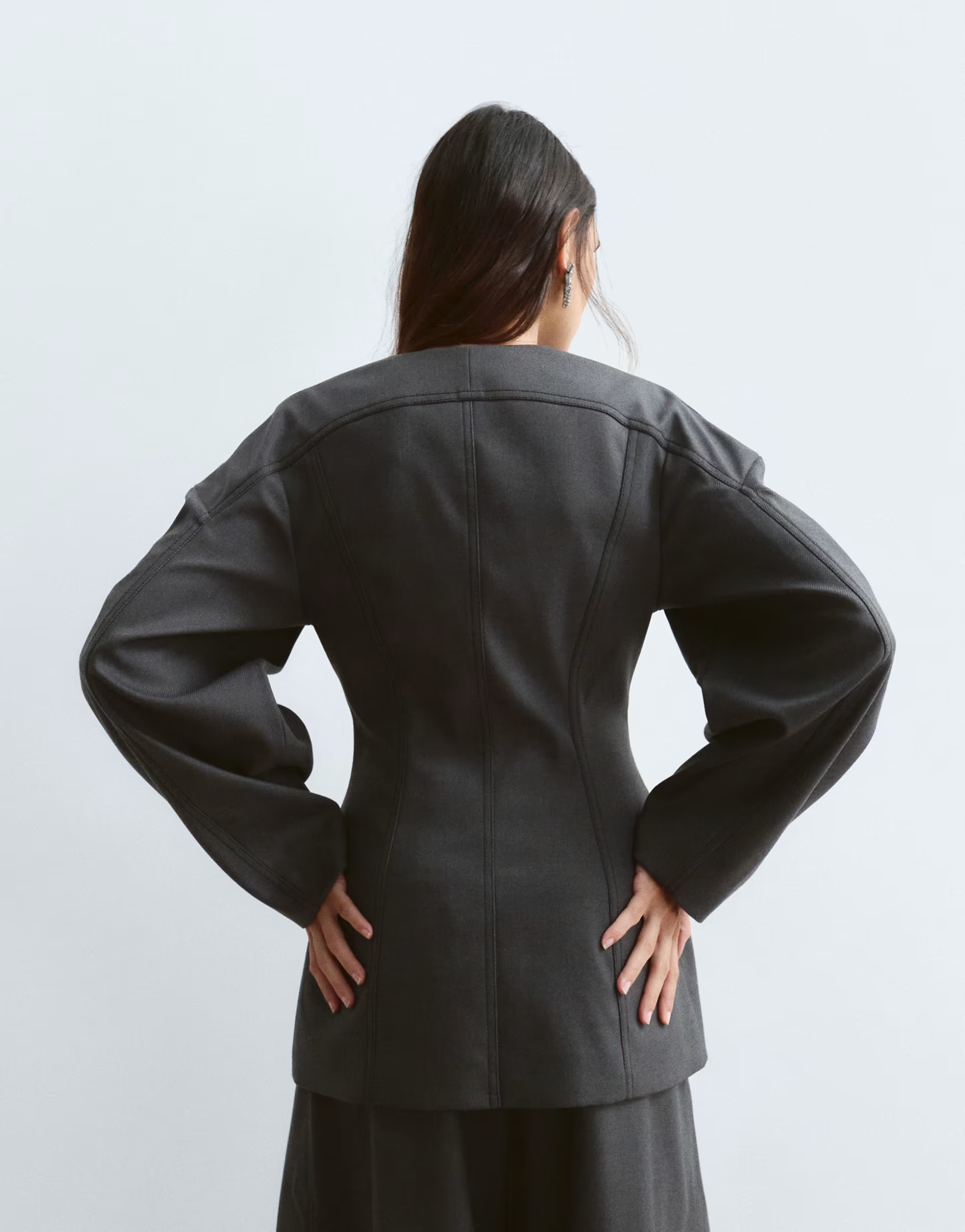 ARRANGE taillierter Blazer im Twill-Look als Co-ord in Grau | ASOS (Global)