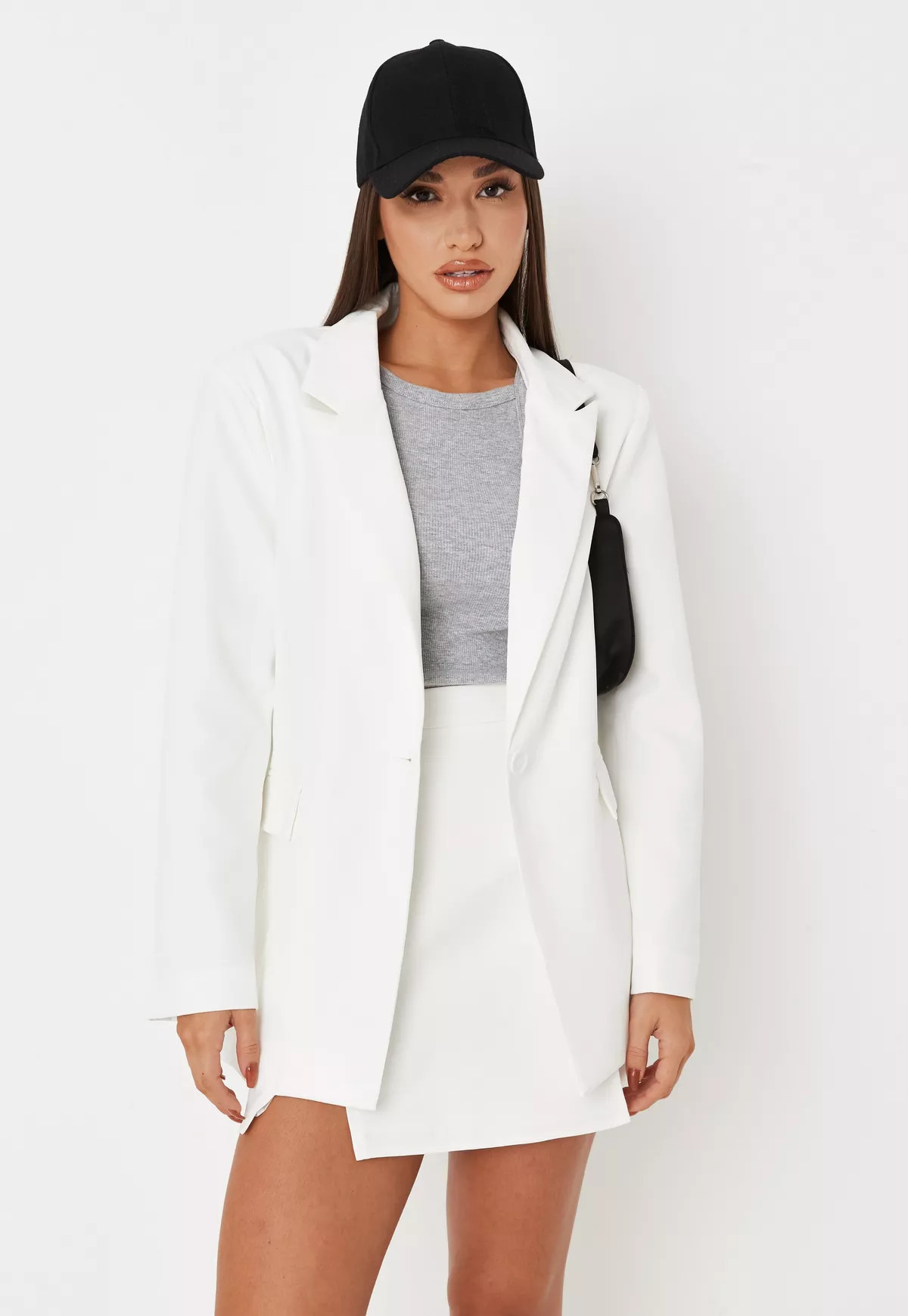 White Tailored Oversized Blazer | Missguided (US & CA)
