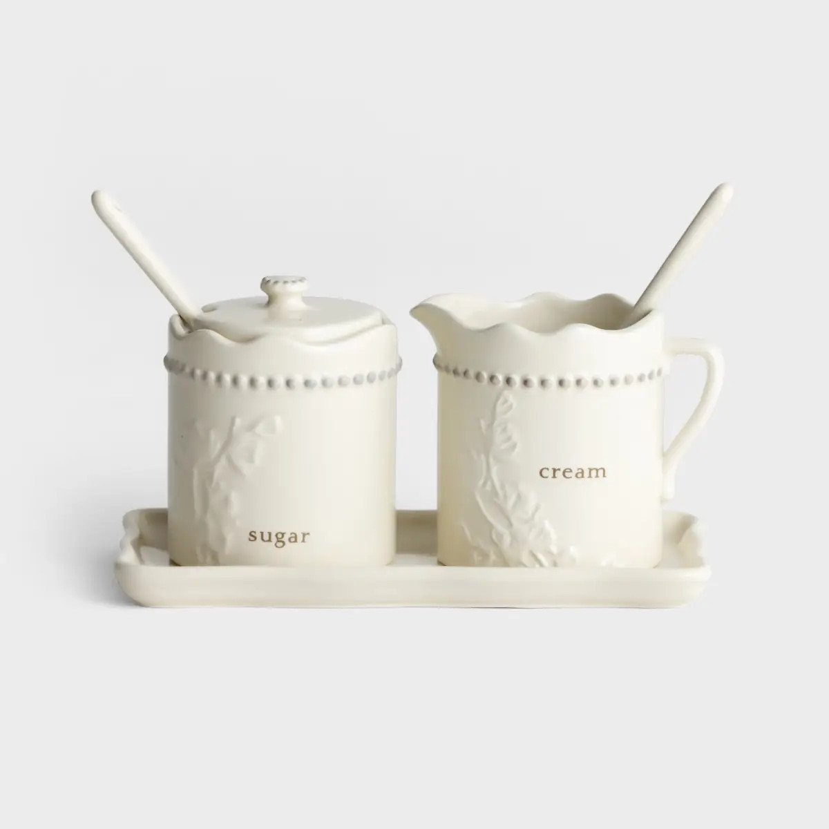 Mary & Martha - Grace & Gratitude Cream & Sugar Set - Kitchen | | DaySpring