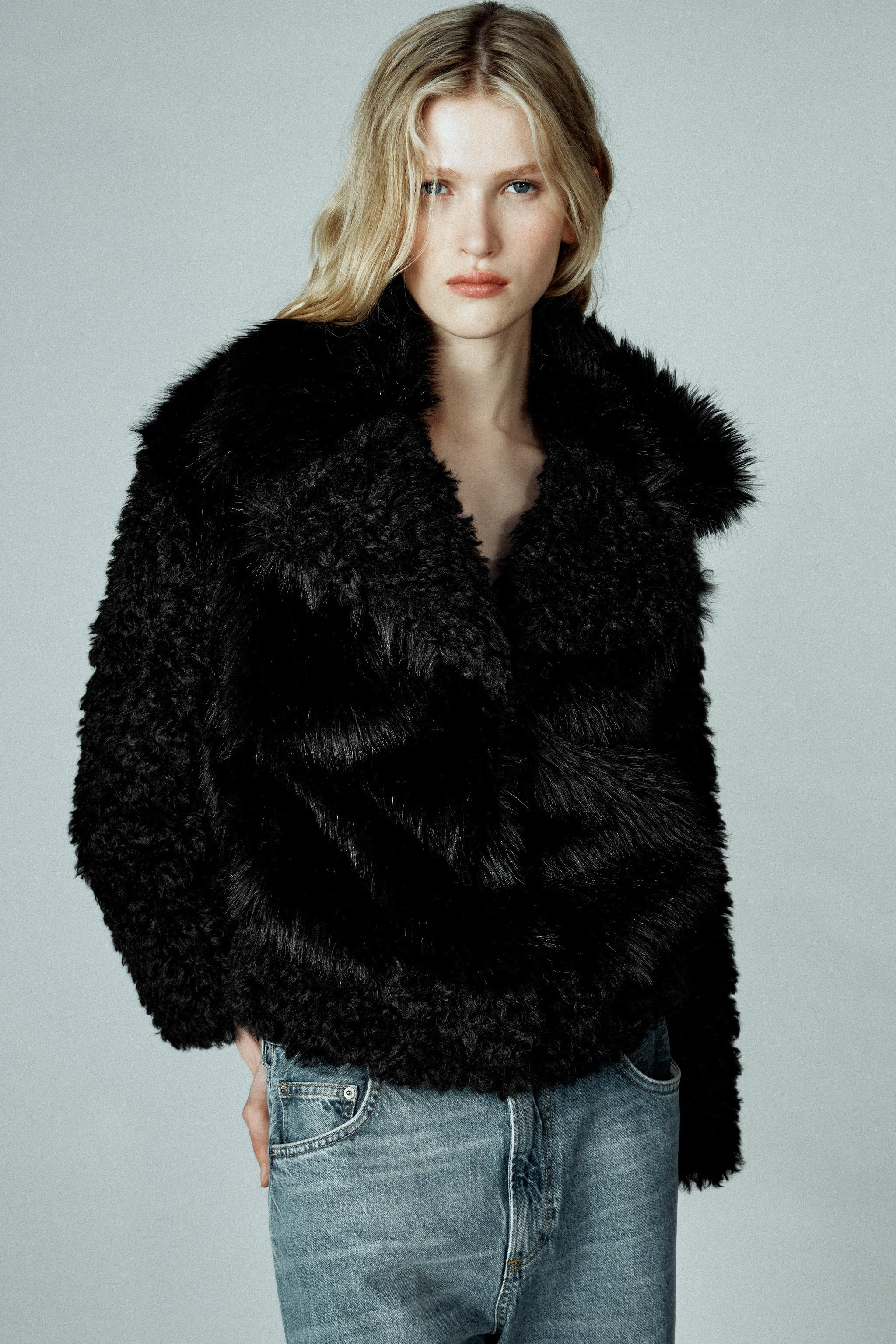 SHORT FAUX FUR COAT ZW COLLECTION | Zara AU