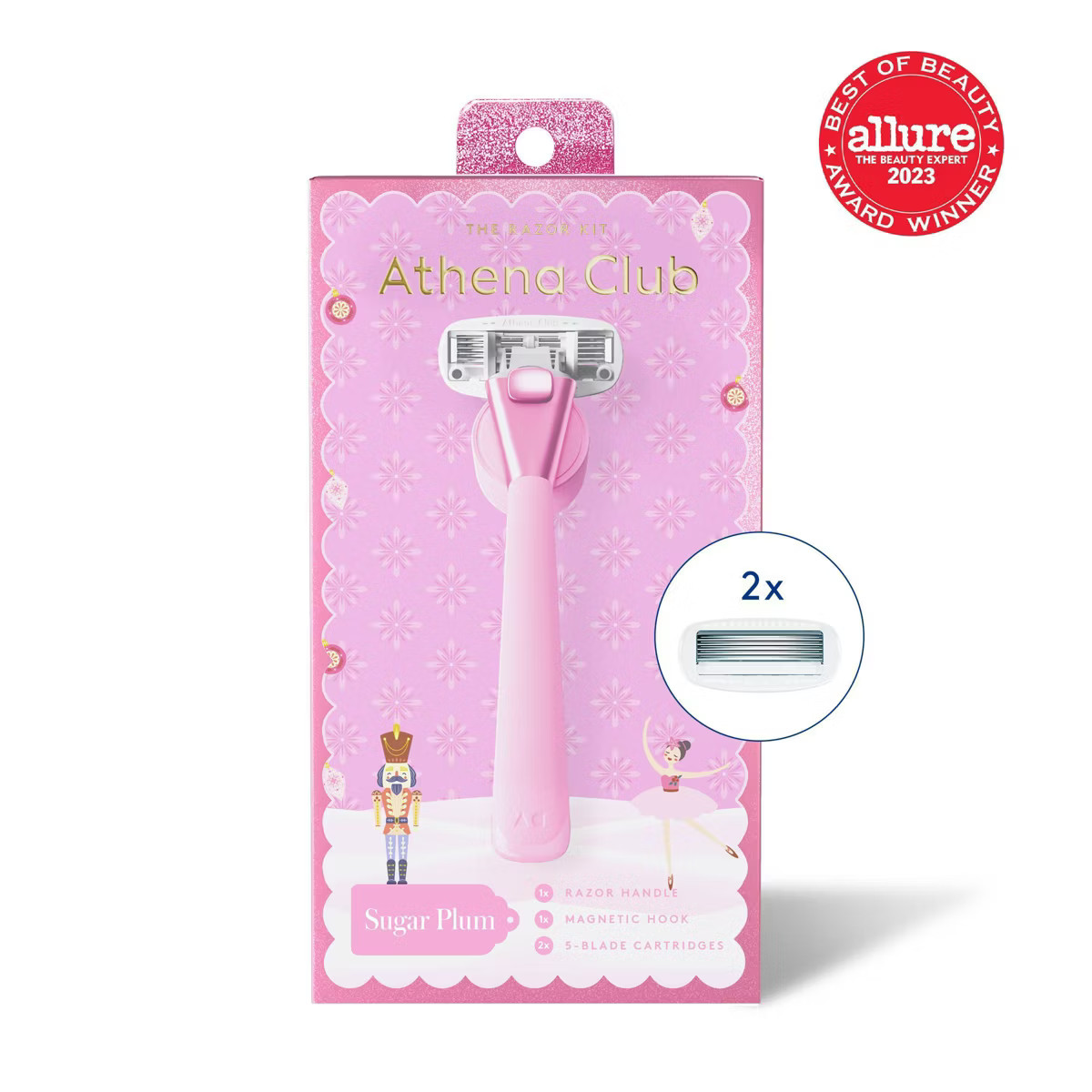 Athena Club 5-Blade Women's Sugar Plum Razor Kit | Target