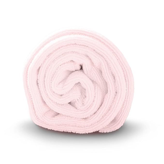 Luxe Beauty Essentials Microfiber Hair Towel For Drying Curly, Long & Thick Hair (20 x 40, Pink) | Amazon (US)