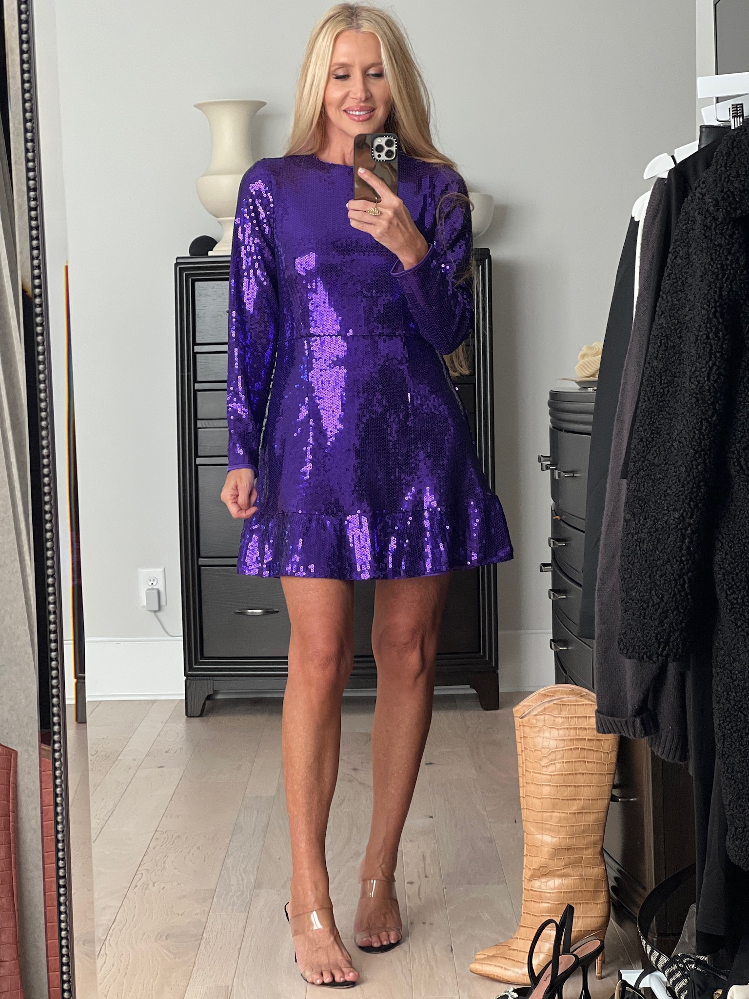 Purple on sale dress walmart