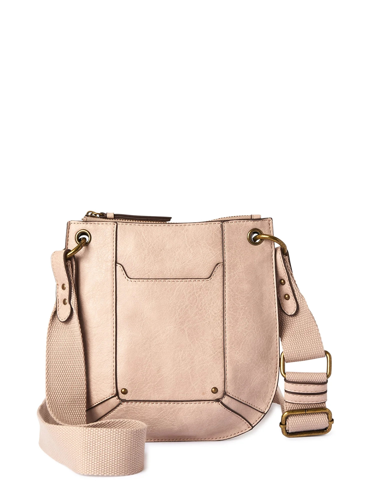 Time and Tru Women’s Bentley Crossbody Handbag Beige - Walmart.com | Walmart (US)