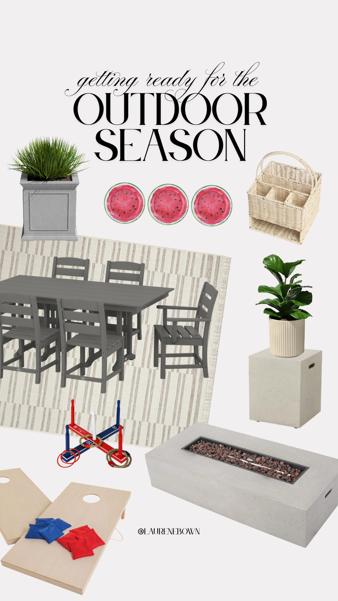 #AD Our outdoor furniture & decor from @wayfair for the season #wishyouwerehere #outdoor #Wayfair #WayfairPartner 
