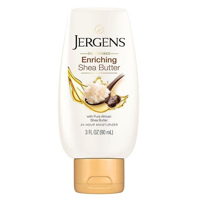 Jergens Shea Butter Deep Conditioning Moisturizer, 3X More Radiant Skin, 3 Ounces, with Pure Shea... | Amazon (US)