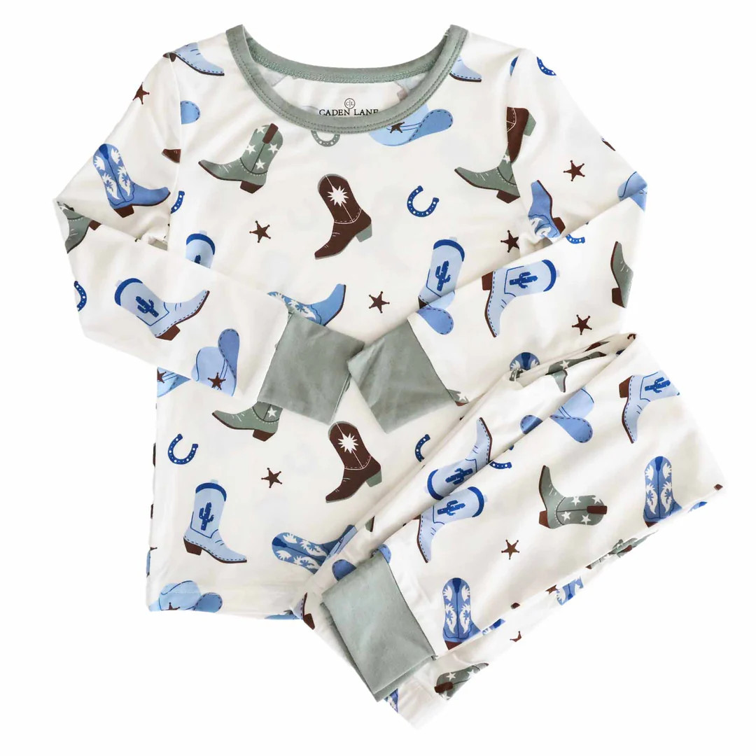Boot Scootin' Two Piece Pajama Set | Caden Lane