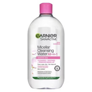 Garnier Micellar Water, Gentle Face Cleanser & Makeup Remover for Sensitive Skin, 700ml | Boots.com