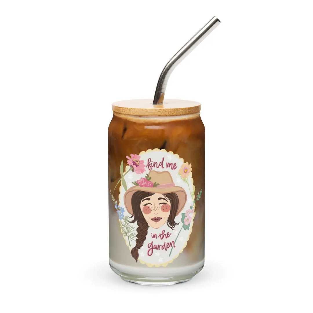 Find Me in the Garden Cute Iced Coffee Glass, Gift for Gardeners, Garden Lovers, Homesteader Gift... | Etsy (US)