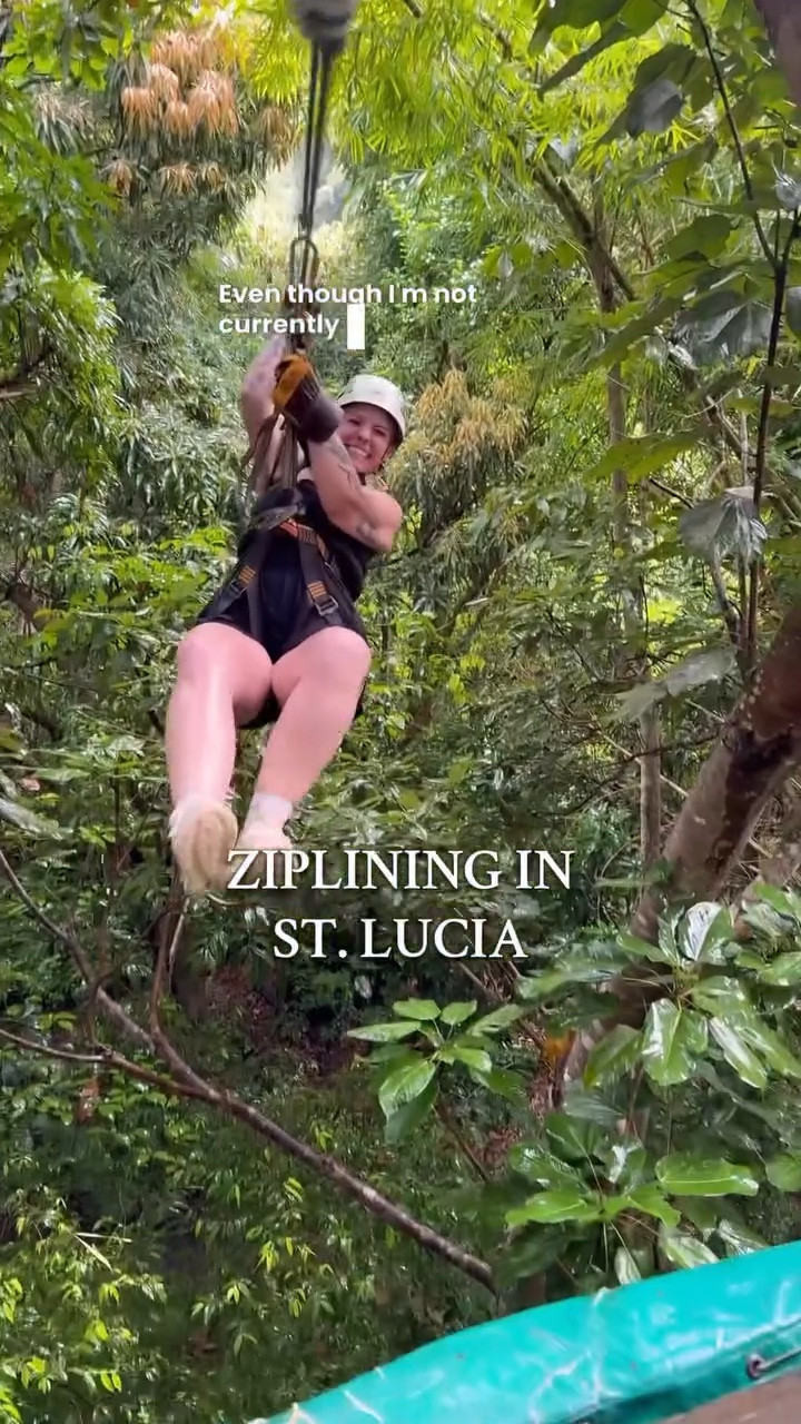 as a strong but jiggly gal i was nervous/unsure about what to wear. my inital thought was that i didn’t want my shoulders exposed too much incase the ziplining straps irritated or pinched me, but then i realized that all of your weight sits in those thigh straps and not the shoulders at all! the athletic dress was PERFECT! all the straps were able to be positioned, and since it’s like a swimsuit material it was breathable. it even started raining halfway through (ya know, cuz we were in the rainforest) so i wasn’t soaking wet on the way home. i wore the softlyzero easy peezy dress from Halara (size medium) and i’ve heard great things about Old Navy active dresses as well! #nsv #nonscalevictory #zipline #adventure #fitnessjourney

#LTKActive #LTKfitnessgoals #LTKGiftGuide