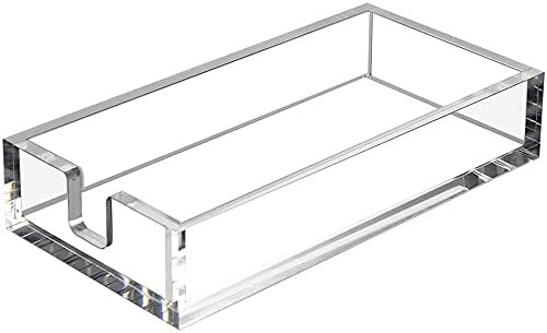 HIIMIEI Acrylic Napkin Holder for Bathroom, Acrylic Guest Towel Holder, Bathroom Napkins Guest Di... | Amazon (US)