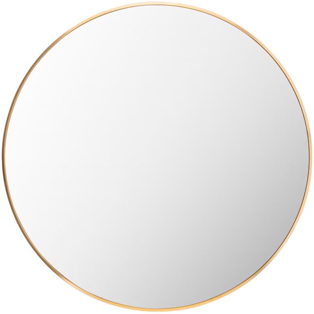 Livabliss 32-in W x 32-in H Round Gold Framed Wall Mirror | Lowe's