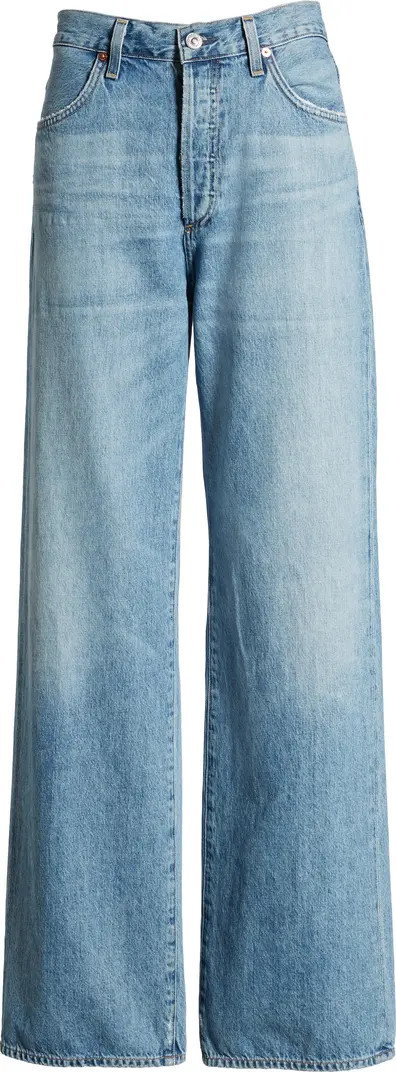 Annina High Waist Organic Cotton Trouser Jeans | Nordstrom