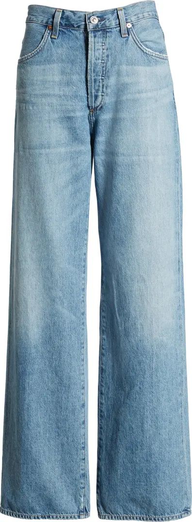 Annina High Waist Organic Cotton Trouser Jeans | Nordstrom