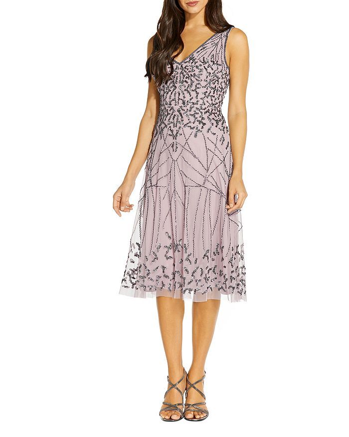 Embellished Tulle Fit-and-Flare Dress - 100% Exclusive | Bloomingdale's (US)