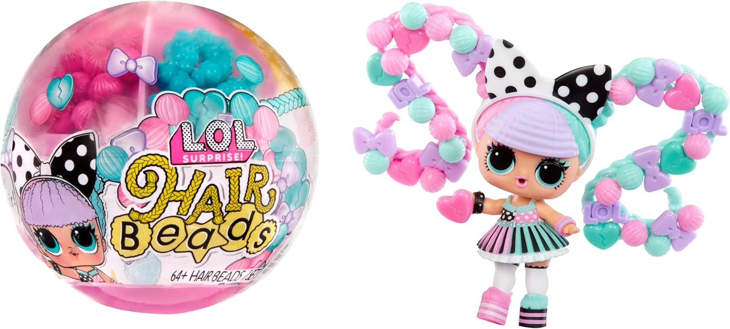 L.O.L. Surprise! Hair Beads Tots - Collectible Doll with 60+ Hair Beads - Hair Beads Doll with DIY Hairstyles - Suitable for Girls and Boys Ages 4+ | Amazon (UK)