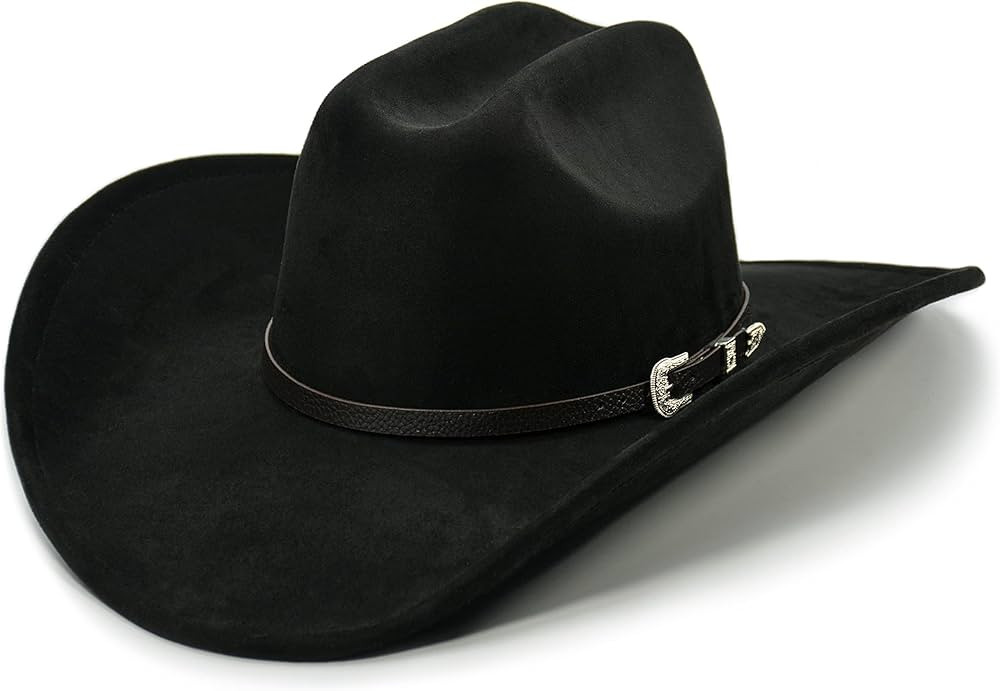 FLUFFY SENSE. Cowboy Hat for Women and Men with Shapeable Wide Brim - Felt Cattleman Western Hats... | Amazon (US)