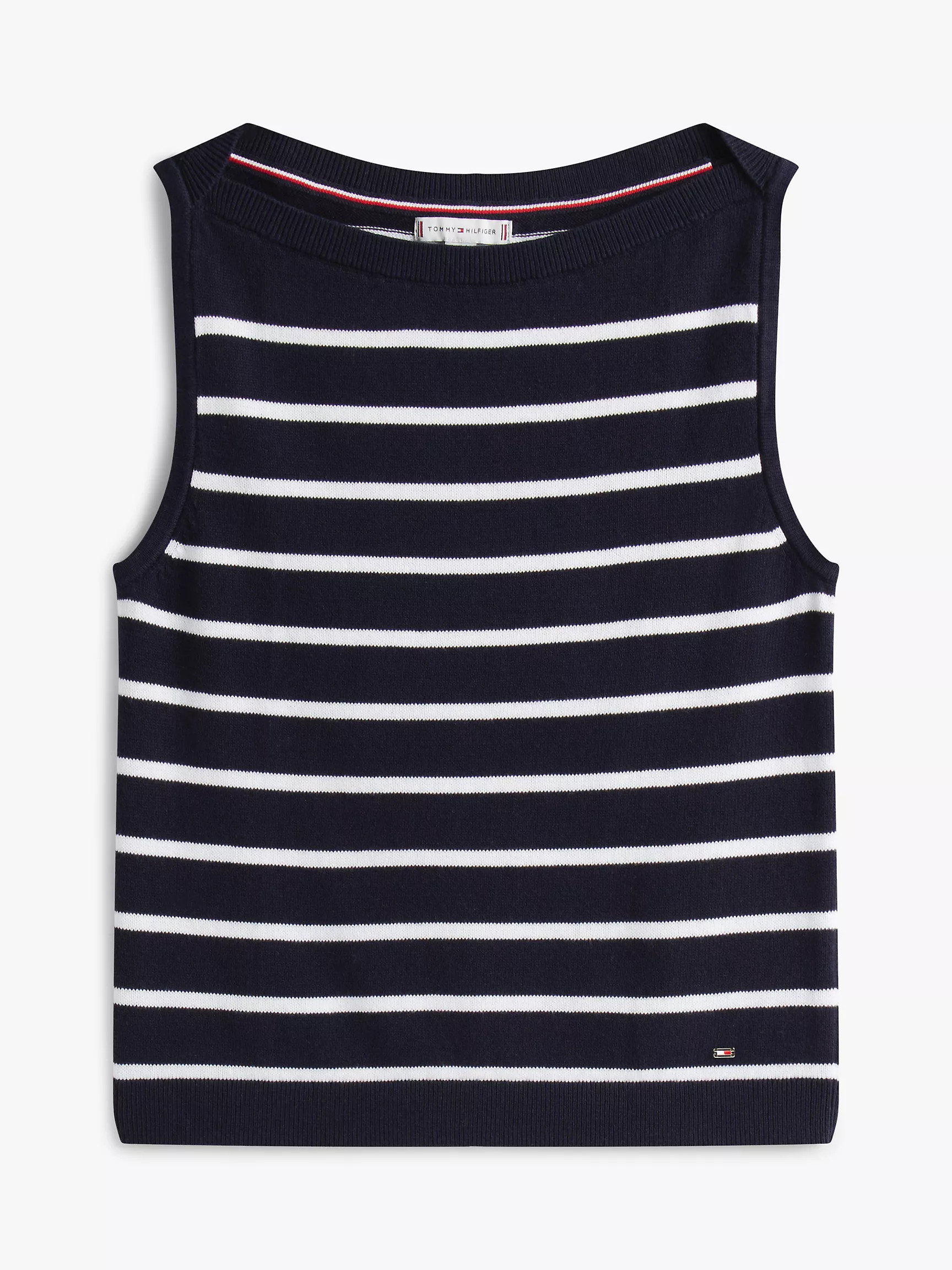 Stripe Boatneck Sweater Tank | Tommy Hilfiger | Tommy Hilfiger (US)