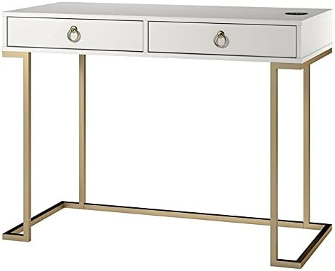 Amazon.com: Ameriwood Home Writing Desk, White : Home & Kitchen | Amazon (US)