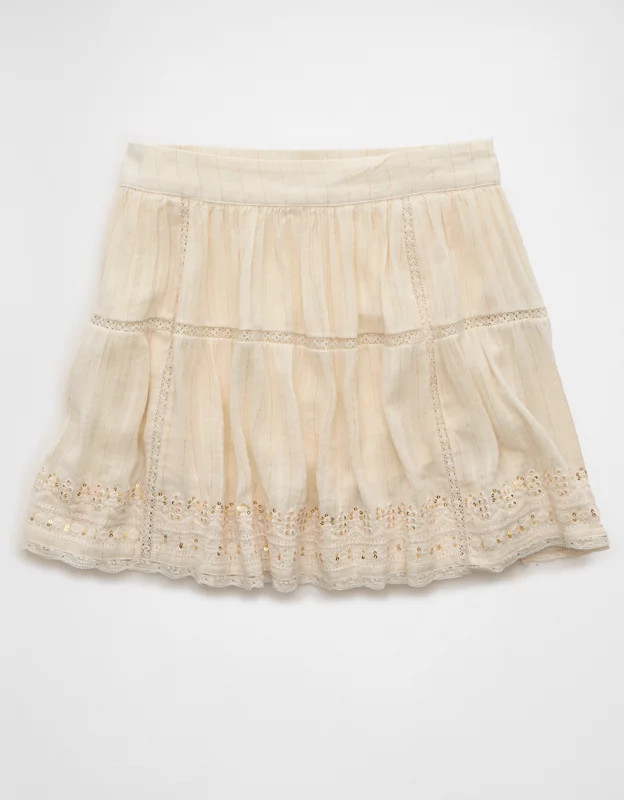 AE High-Waisted Lace Mini Skirt | American Eagle Outfitters (US & CA)