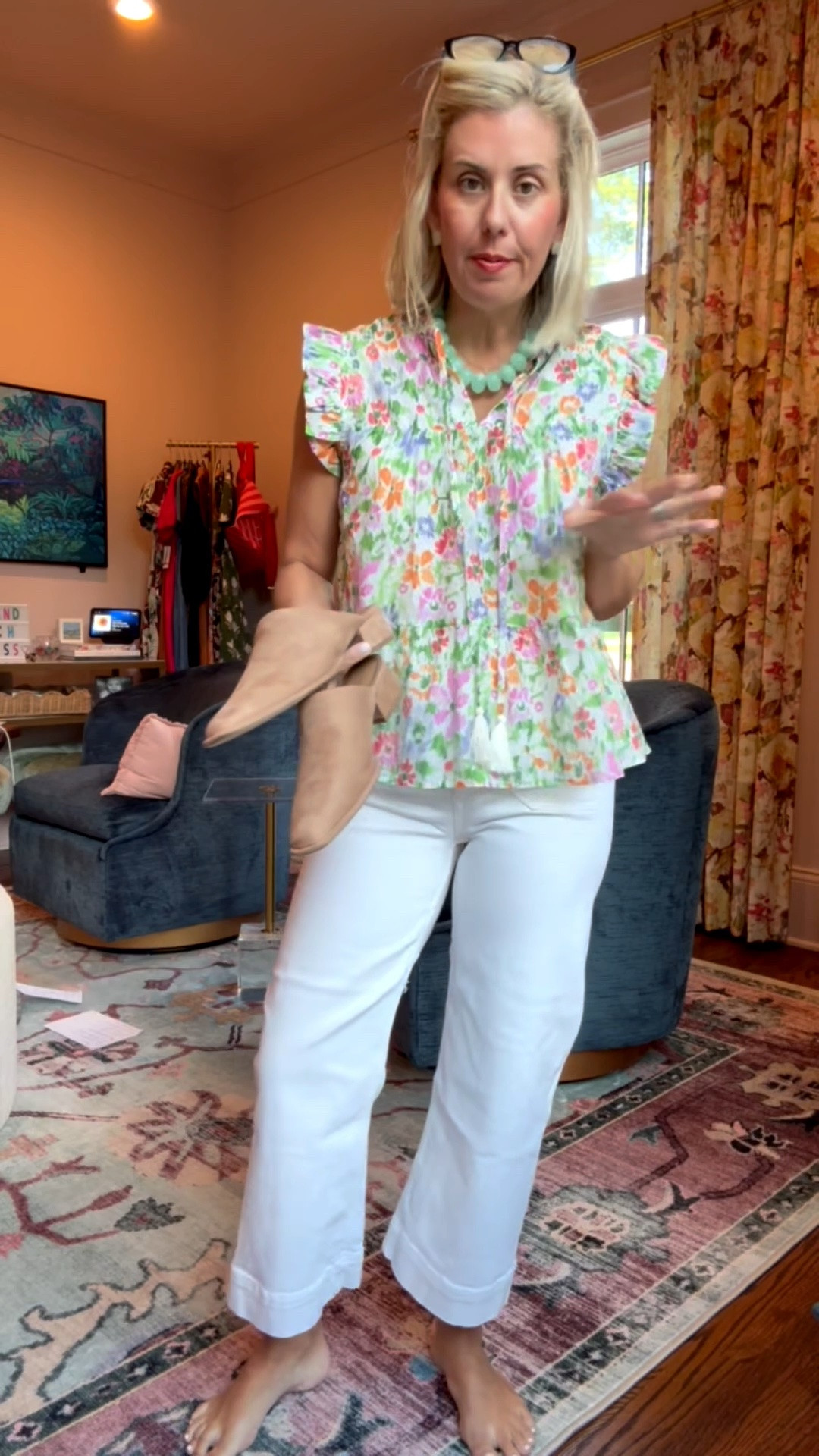 Fabulous tops from Avara are SALE ON SALE!! Literally my entire outfit is on sale!! I’m in small top, 26P jeans & 8 shoes. 

Codes -
Allie + Bess - Catherine30 for 30% off today only ￼

#LTKSaleAlert #LTKPetite #LTKSeasonal